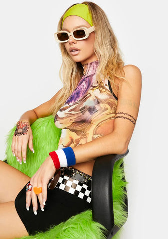 Unseen Sights Rectangle Sunglasses