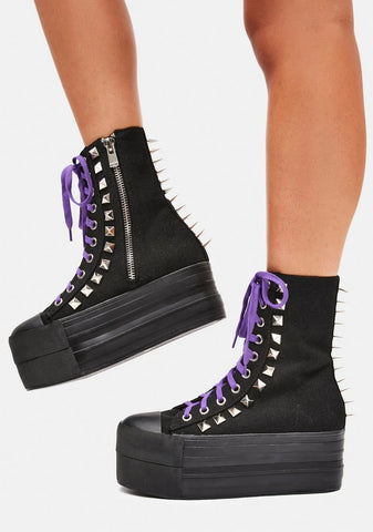 Started Riot Studded Platform Sneakers