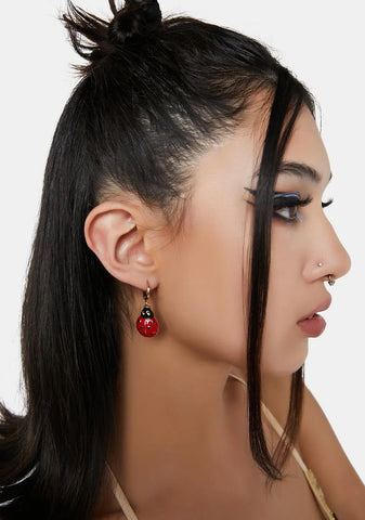 You're Buggin' Out Ladybug Earrings