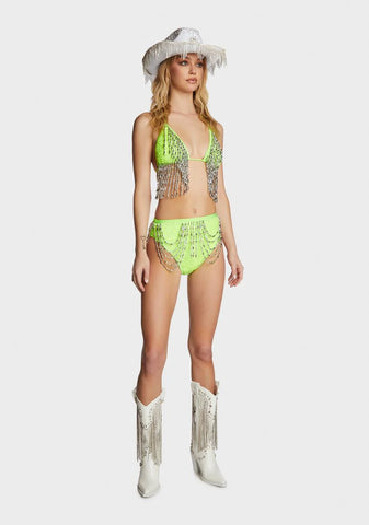 Green Mandy Sequin Set