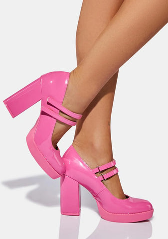 About That Time Block Heels