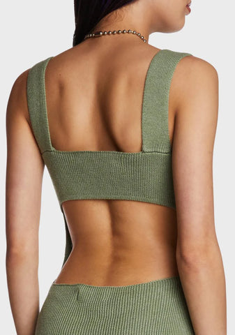 Ready To Mingle Midi Dress - Green