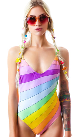 Vintage Rainbow Classic One PIece