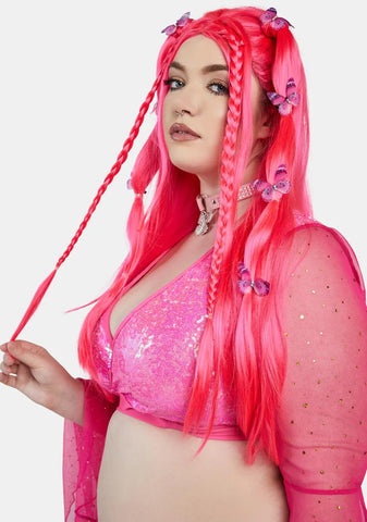 Wavy Wonderland Butterfly Wig