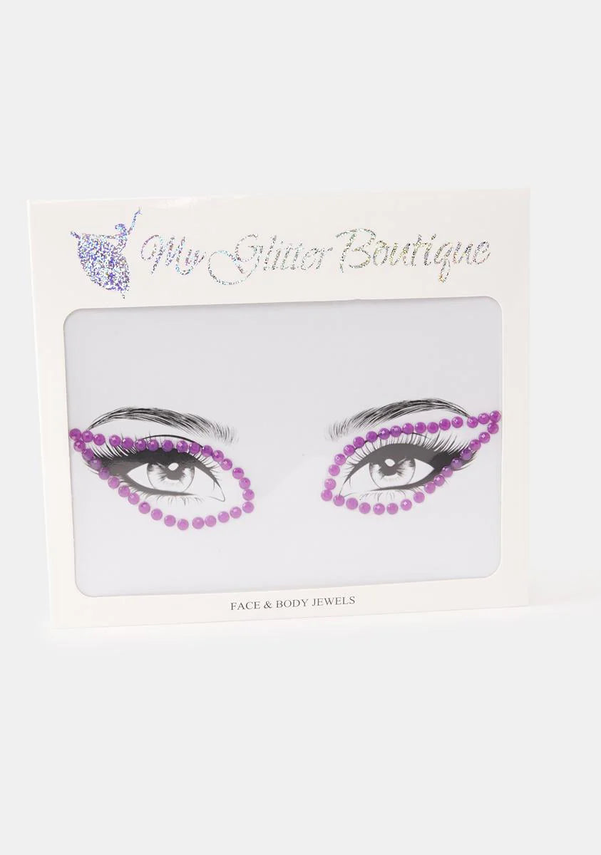 Purple Rhinestone Eye Gem Pack