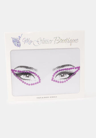 Purple Rhinestone Eye Gem Pack