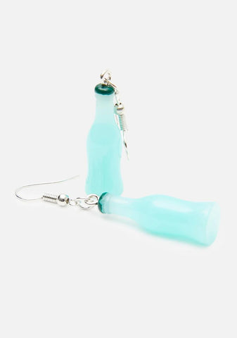 Berry Soda Bottle Drop Earrings