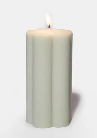 Green Daisy Candle