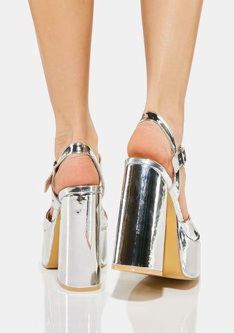 Chidori Metallic Platform Heels