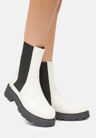 White Cosmo 2.0 Combat Boots