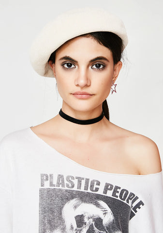 Ivory Major Attitude Beret