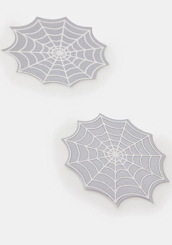 Reflective Spider Web Pasties