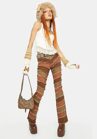 Ride The Wind Patchwork Jeans