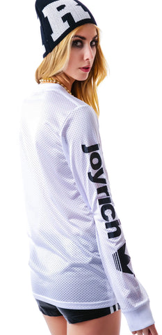 Crown Joyrich Mesh Long Sleeve Tee - Off White