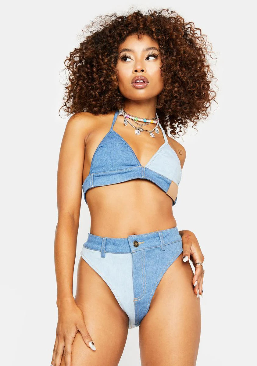 You're A Ten Denim Shorts Set