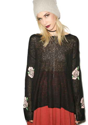 Painting The Roses Roadie Sweater - Black