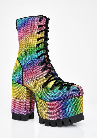 Candylicious Rhinestone Boots