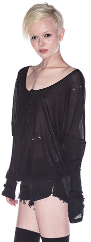 Slinky Grandpa Jersey Top - White