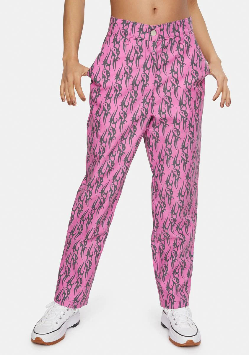 Pink Tattoo Love Pants