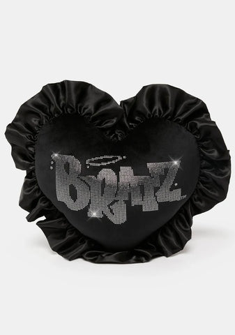 Dark Keep It Glossy Heart Pillow