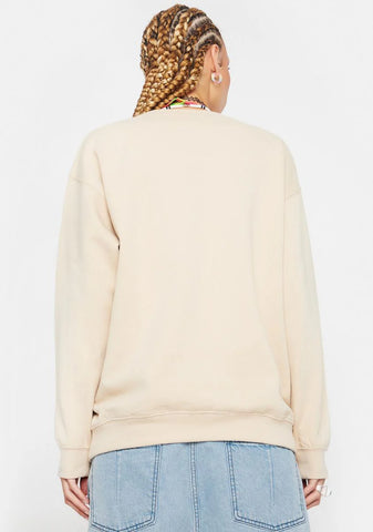 Retro Graphic Crewneck Sweater