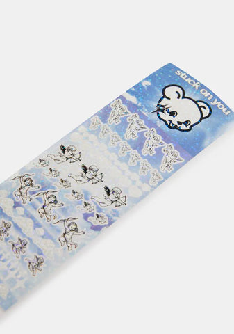 Cherubs Glitter Sticker Sheet