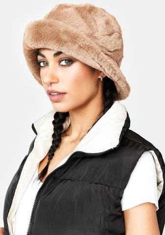 Soft Soul Faux Fur Bucket Hat