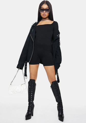 Feeling Myself Long Sleeve Romper