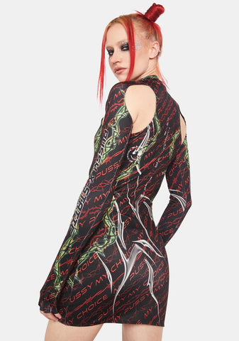 X-Static Dress With Detachable Gloves