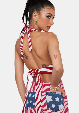 National Anthem Halter Top