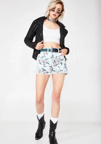 Hella Blooms 501 High Rise Shorts