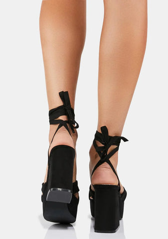 No Debates Platform Sandals
