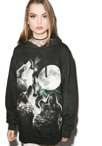 Three Wolf Moon Hoodie