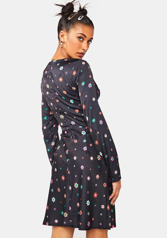 Trippy Print Mini Dress