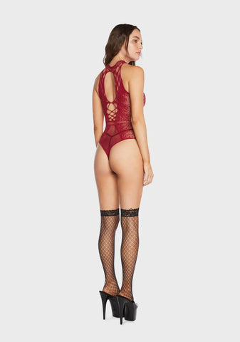 Burlesque Fantasy Fishnet Bodysuit