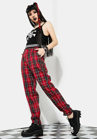 Hate To Love Plaid Trousers