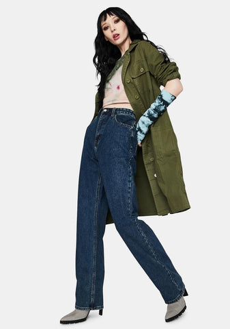 Dark Wash Wide Leg Jeans