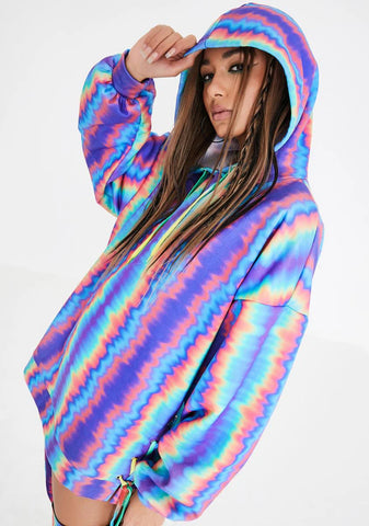 Hypnotic Mist Oversized Hoodie