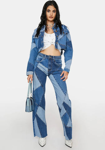 Always Wonder Patchwork Denim Jeans