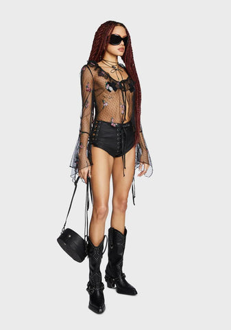 Be Gentle With Me Sheer Blouse