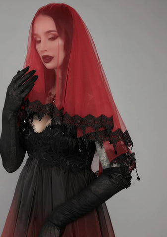 Sympathy For The Devil Lace Veil