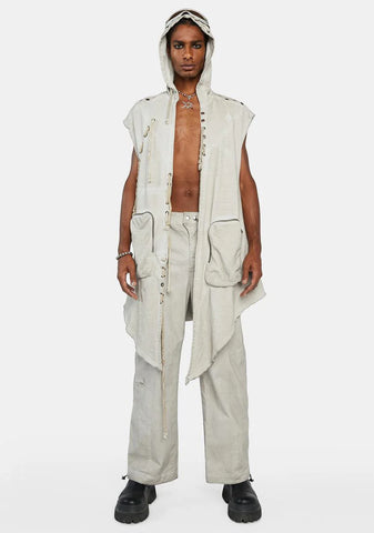 Compression Unisex Hooded Cargo Vest