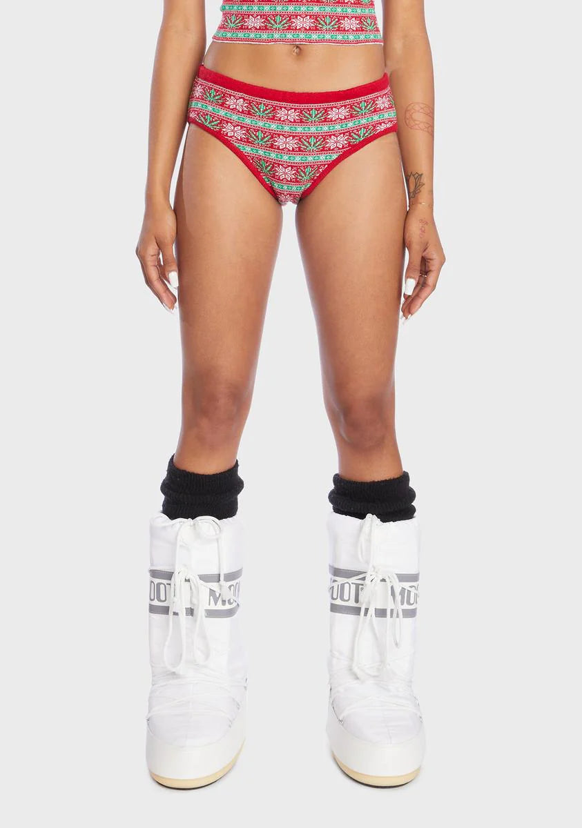 Xmas Weed Knit Underwear