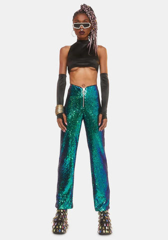 Neptune Glimmer Sequin Pants