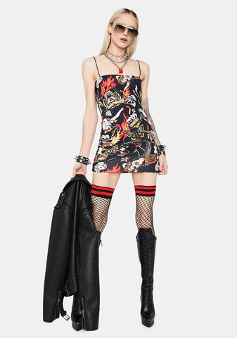 Take A Gamble Bodycon Dress