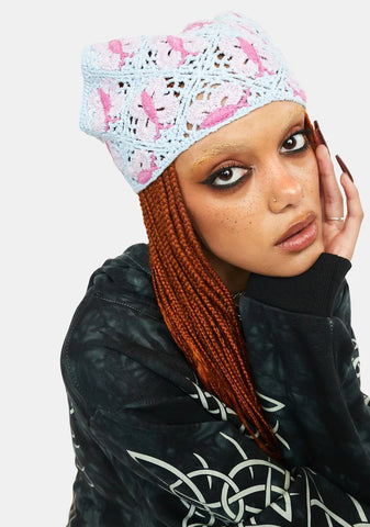 Butterfly Princess Crochet Bandana