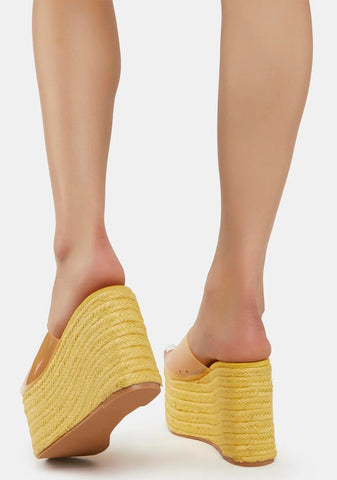 Yellow James Platform Sandals