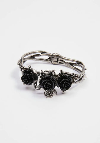 Wild Black Rose Bracelet