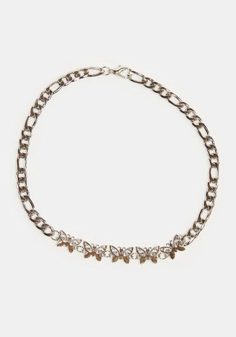 Happy Day Butterfly Choker Necklace