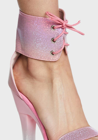 Pink Shagela-02 Platform Heels